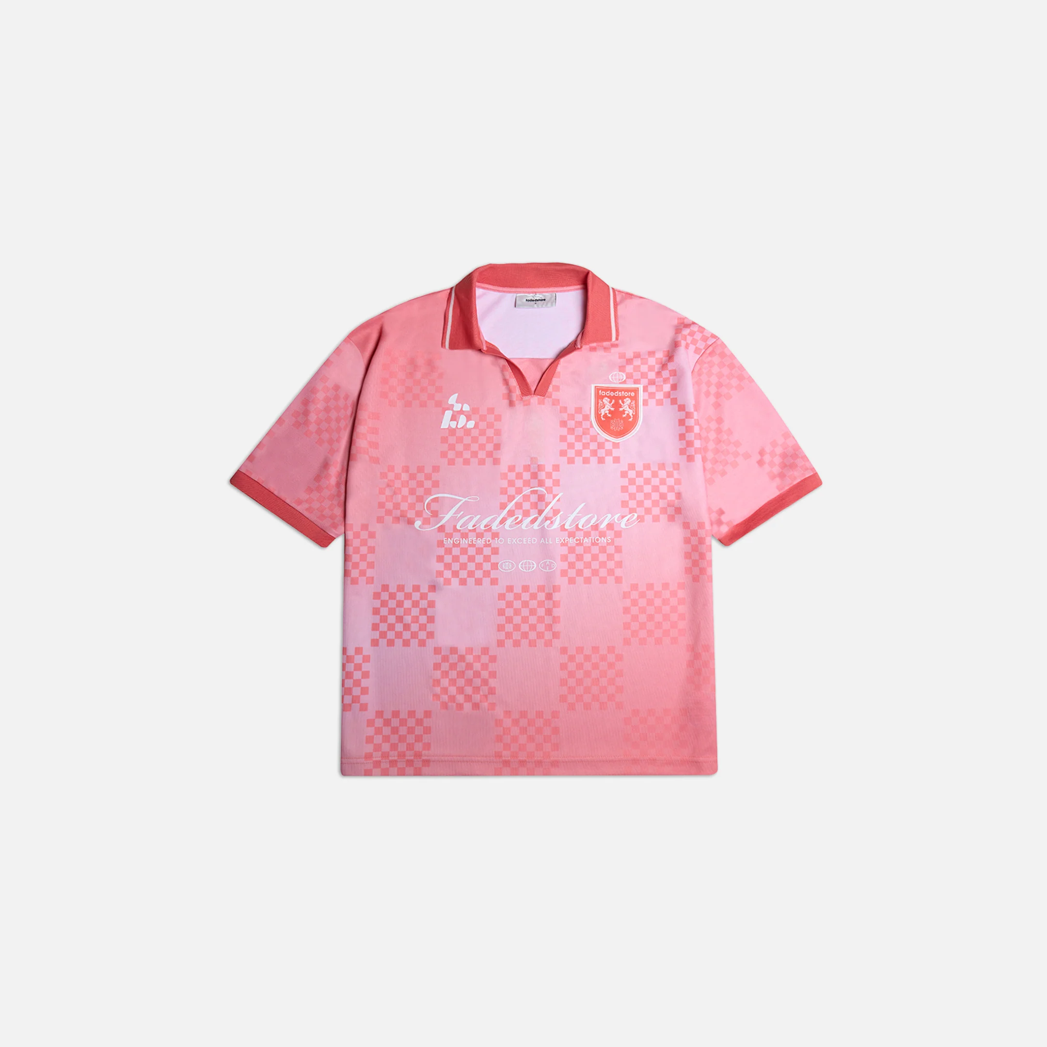 Cropped Fit Collared Jersey | Coral