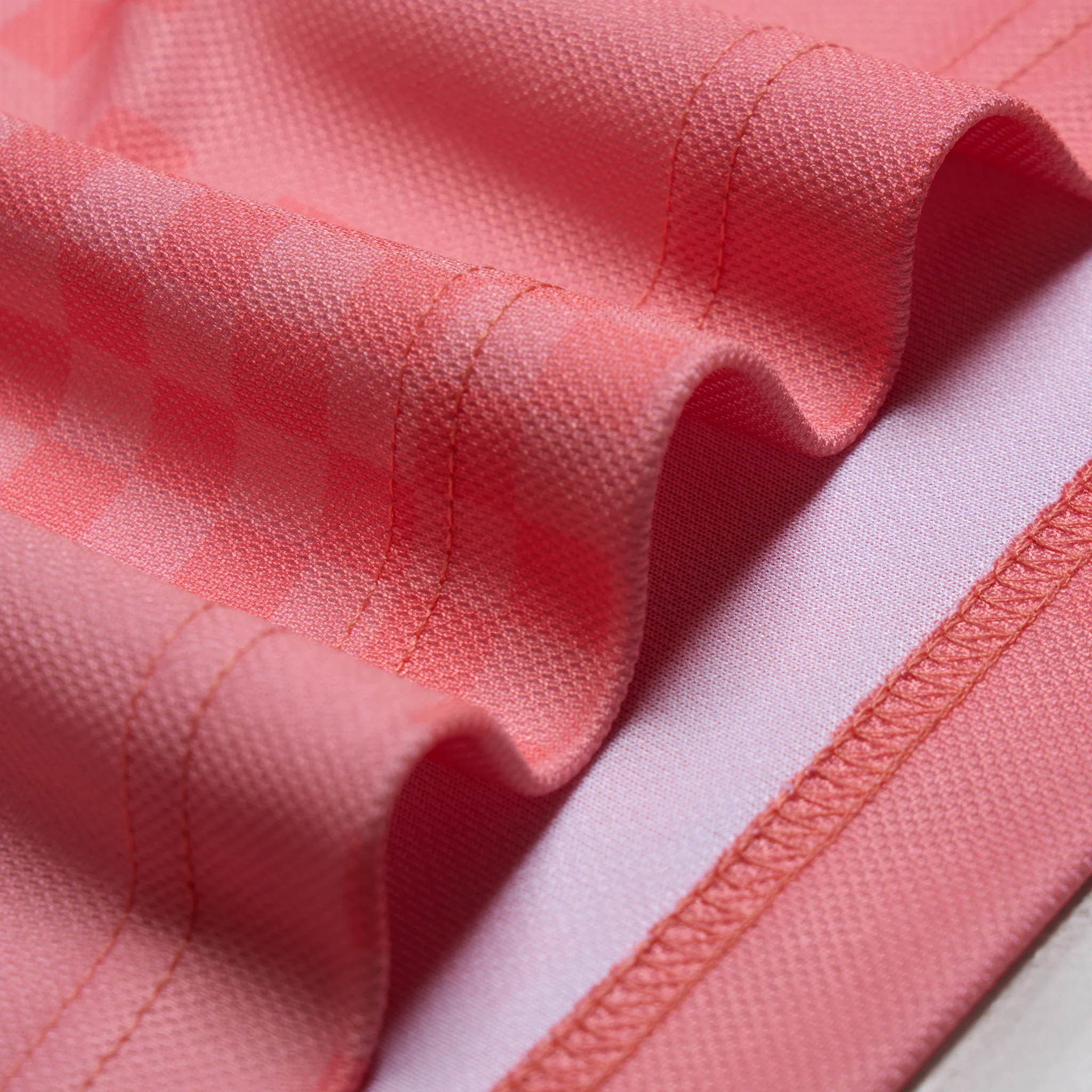 Cropped Fit Collared Jersey | Coral - Image 11
