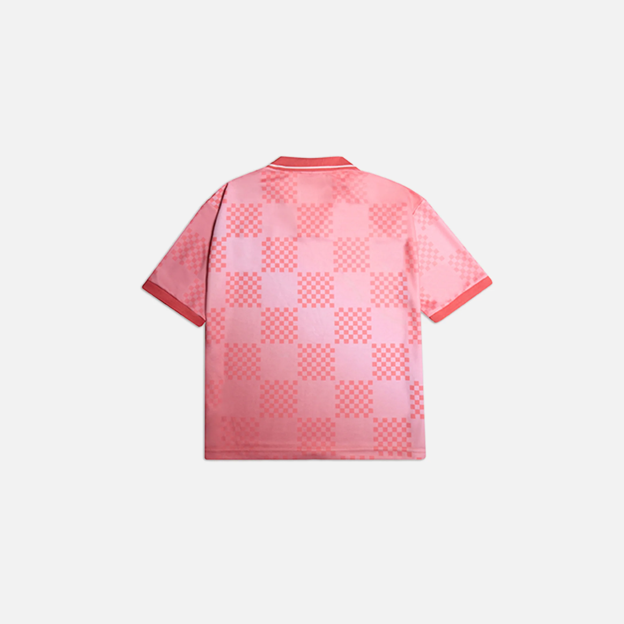 Cropped Fit Collared Jersey | Coral - Image 12