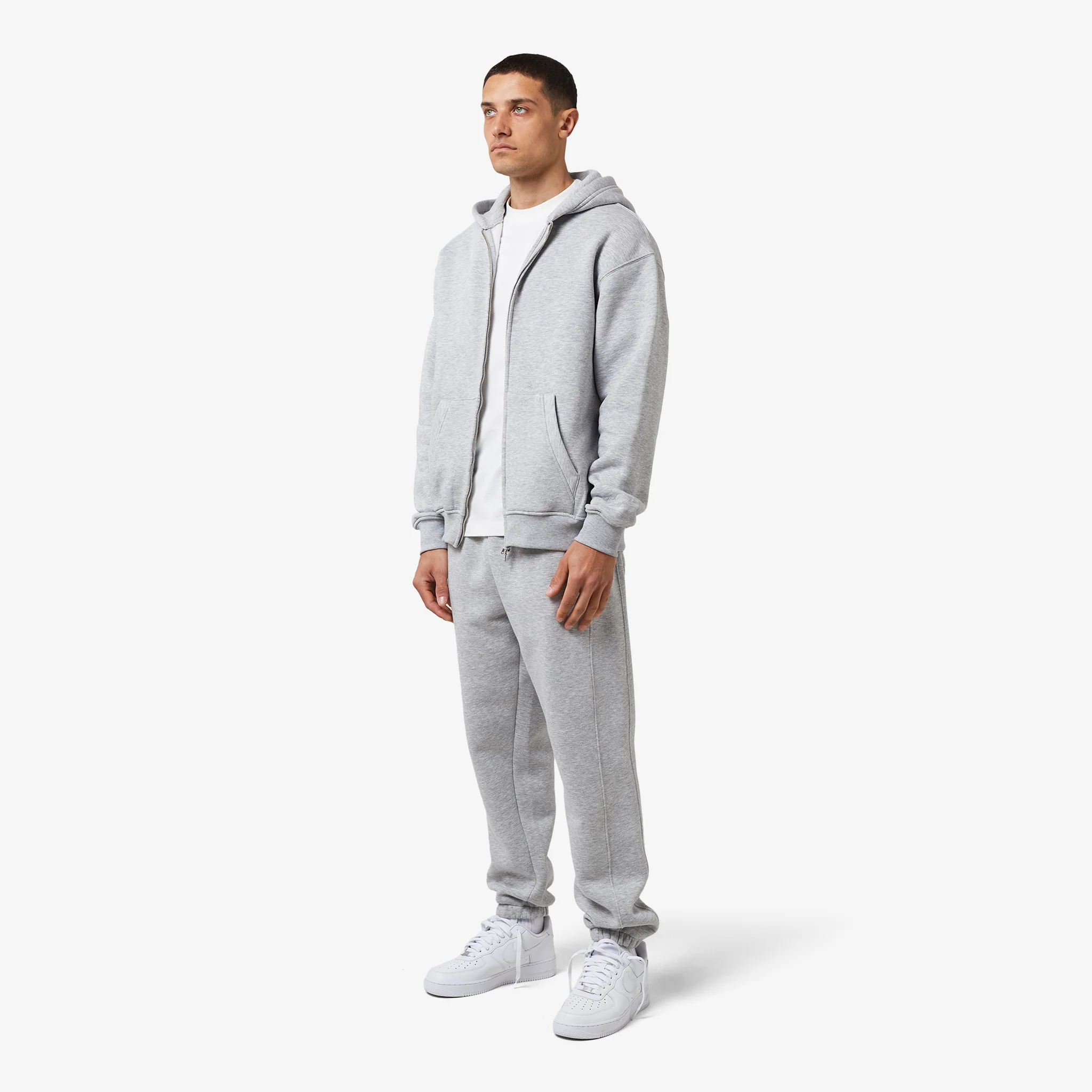 Cuffed Jogger | Grey Marl - Image 3