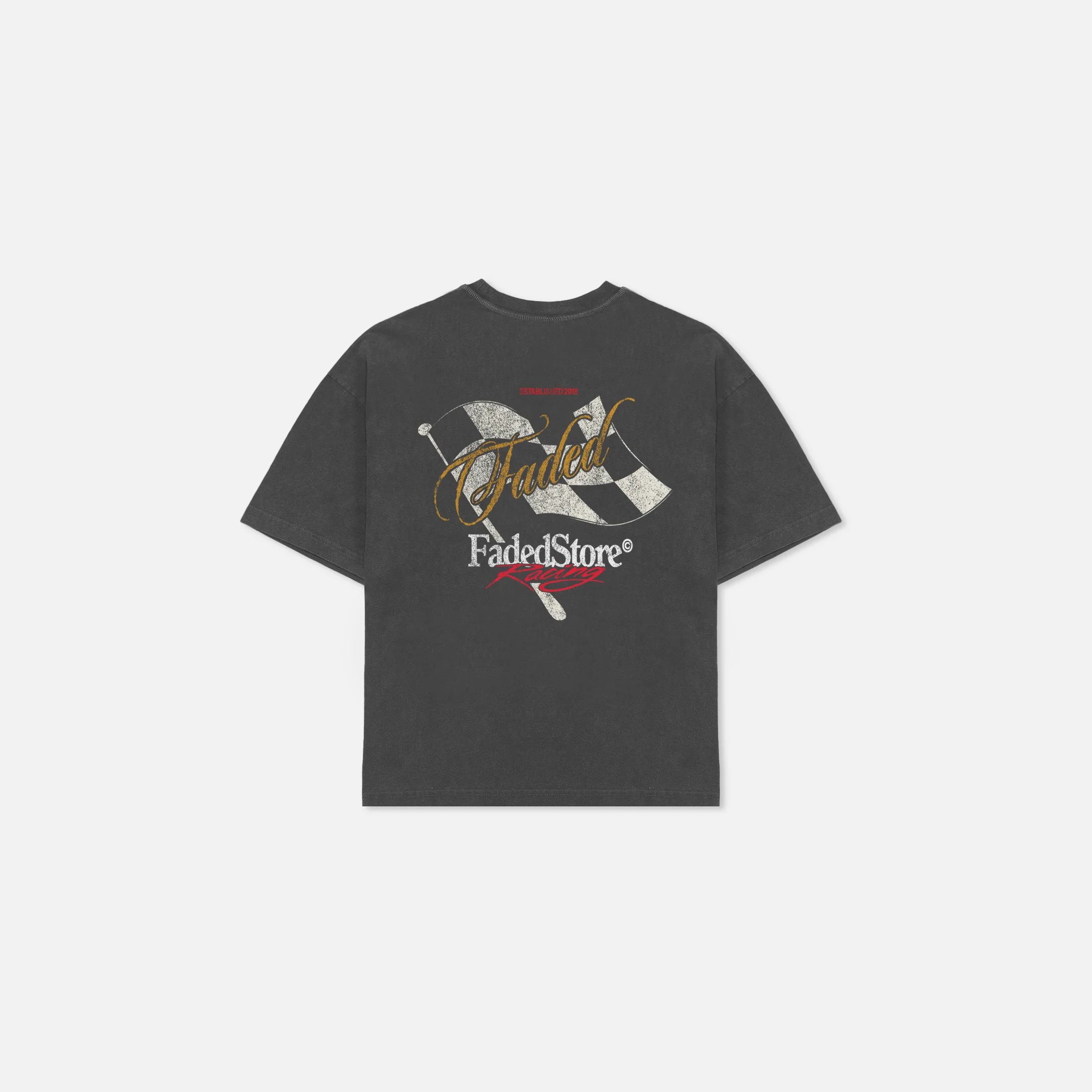 Flag T-Shirt | Washed Black
