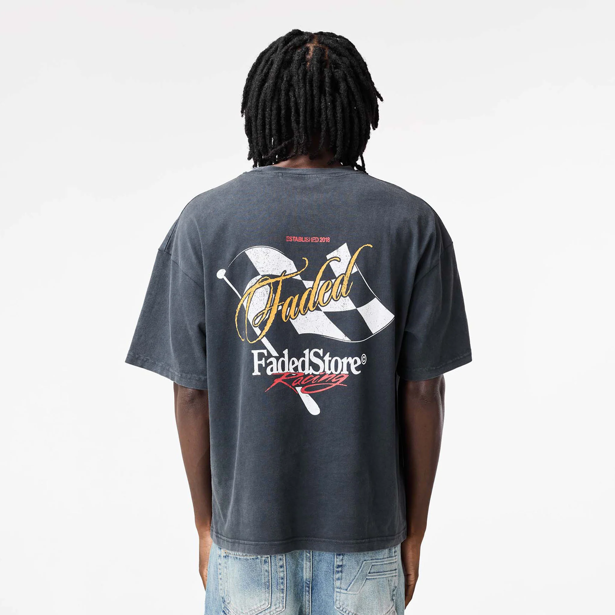 Flag T-Shirt | Washed Black - Image 2