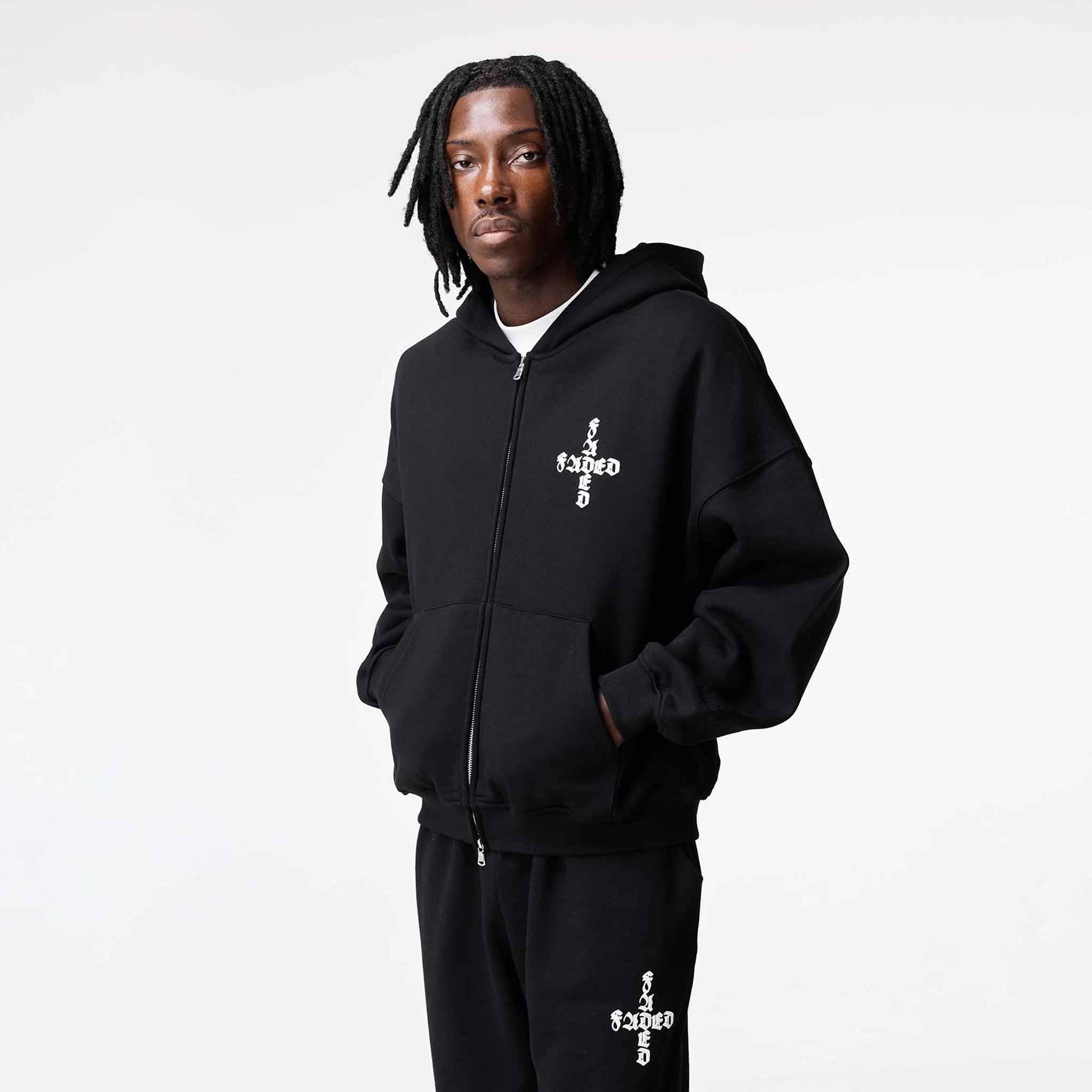 Gothic 2.0 Full Zip Hoodie | Black - Image 3