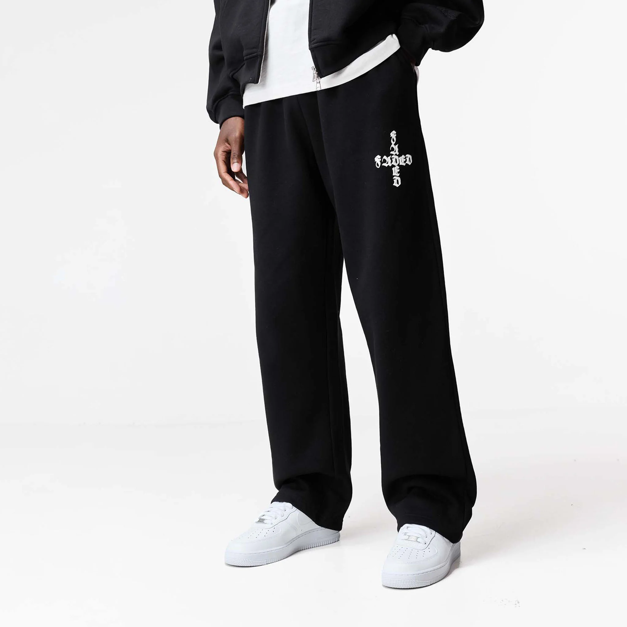 Gothic 2.0 Full Zip Open Hem Tracksuit | Black - Image 7