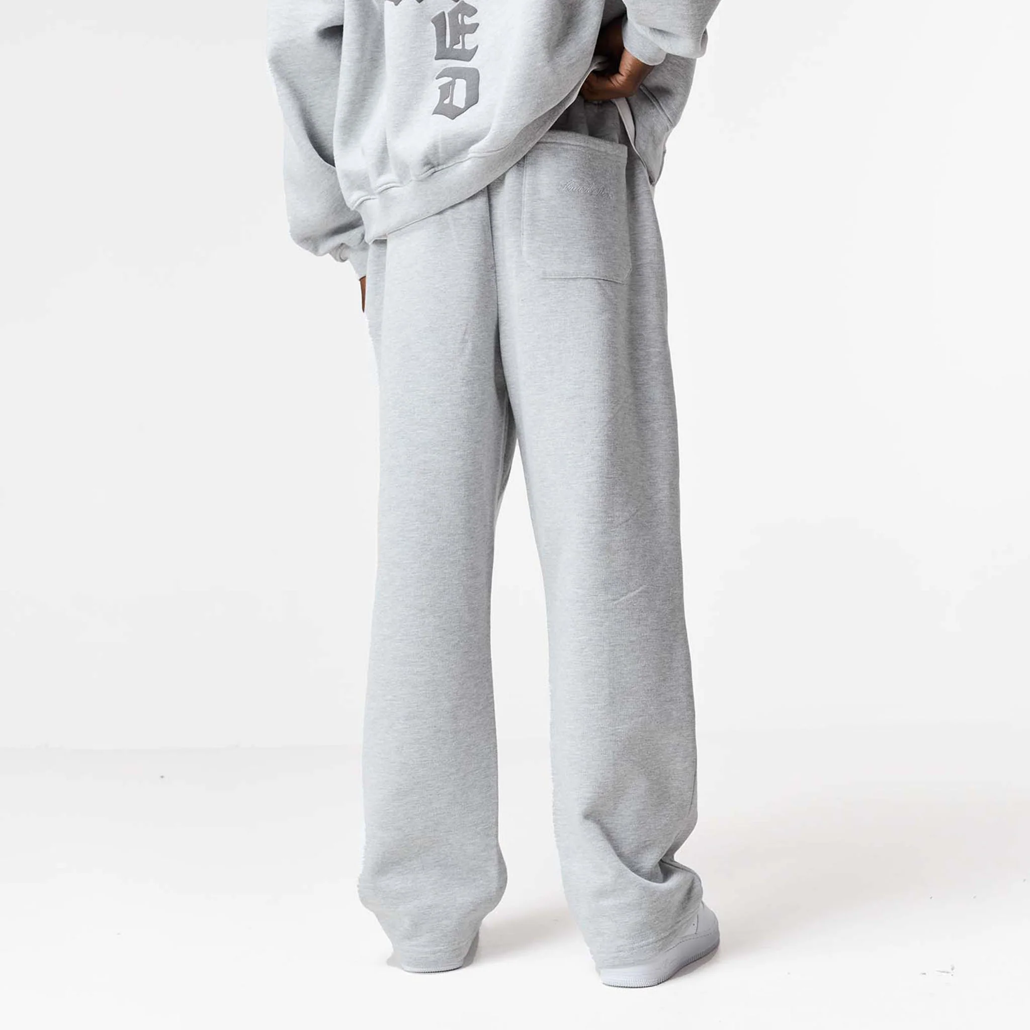 Gothic 2.0 Full Zip Open Hem Tracksuit | Grey Marl - Image 13