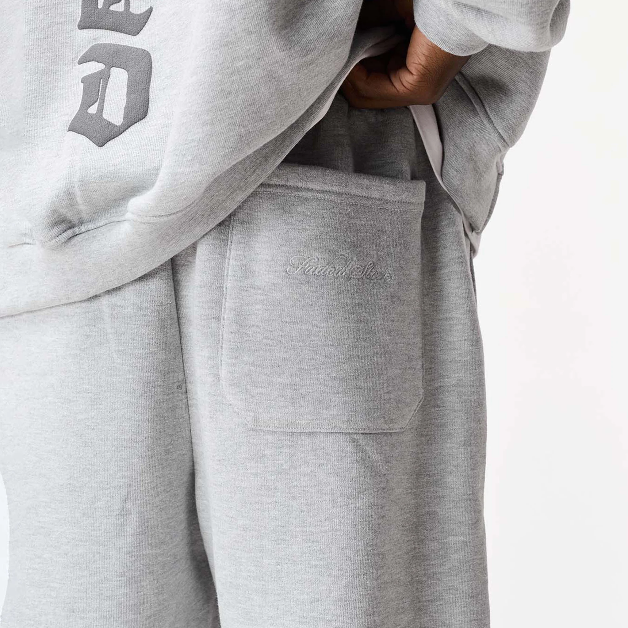 Gothic 2.0 Full Zip Open Hem Tracksuit | Grey Marl - Image 14
