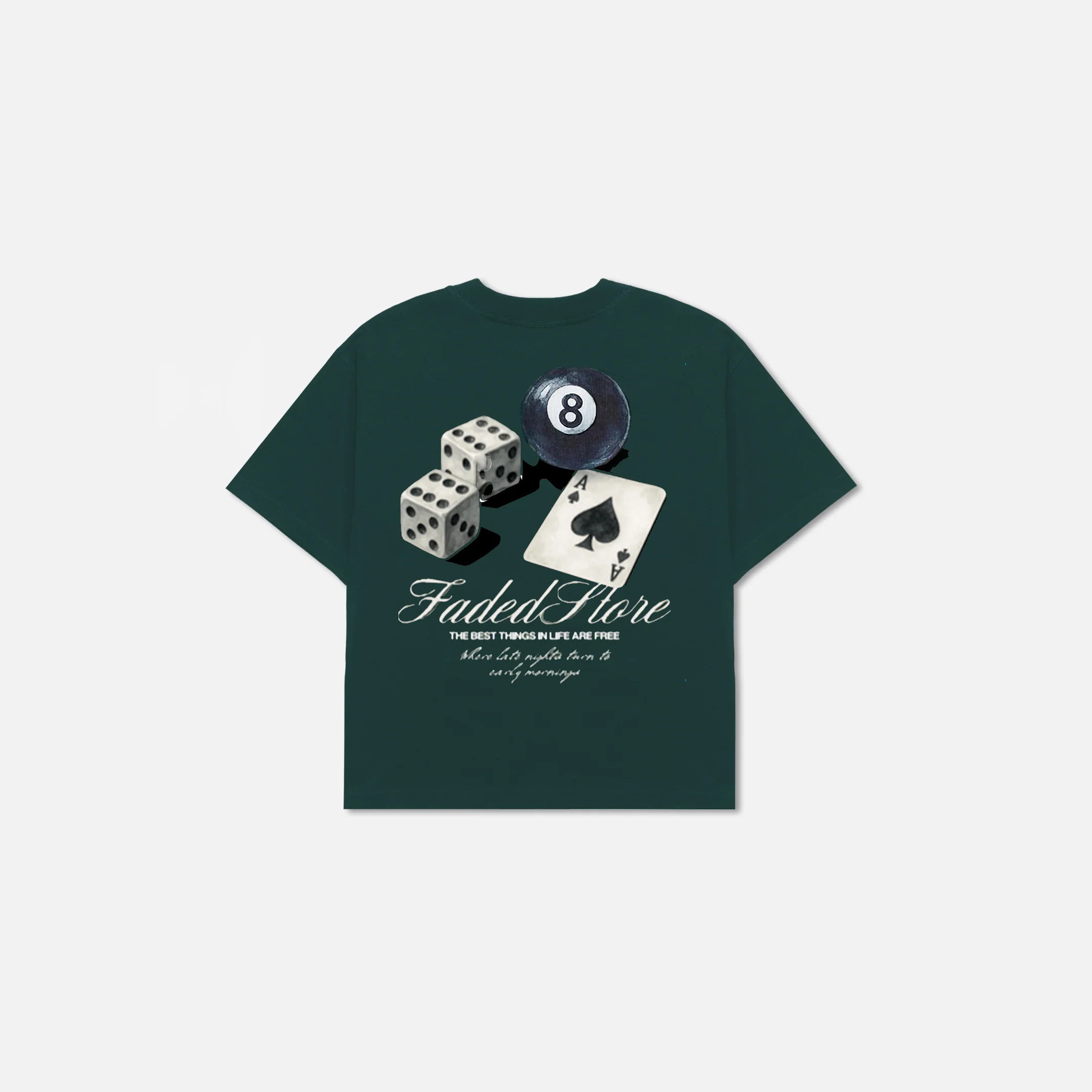 Late Nights T-Shirt | Forest Green