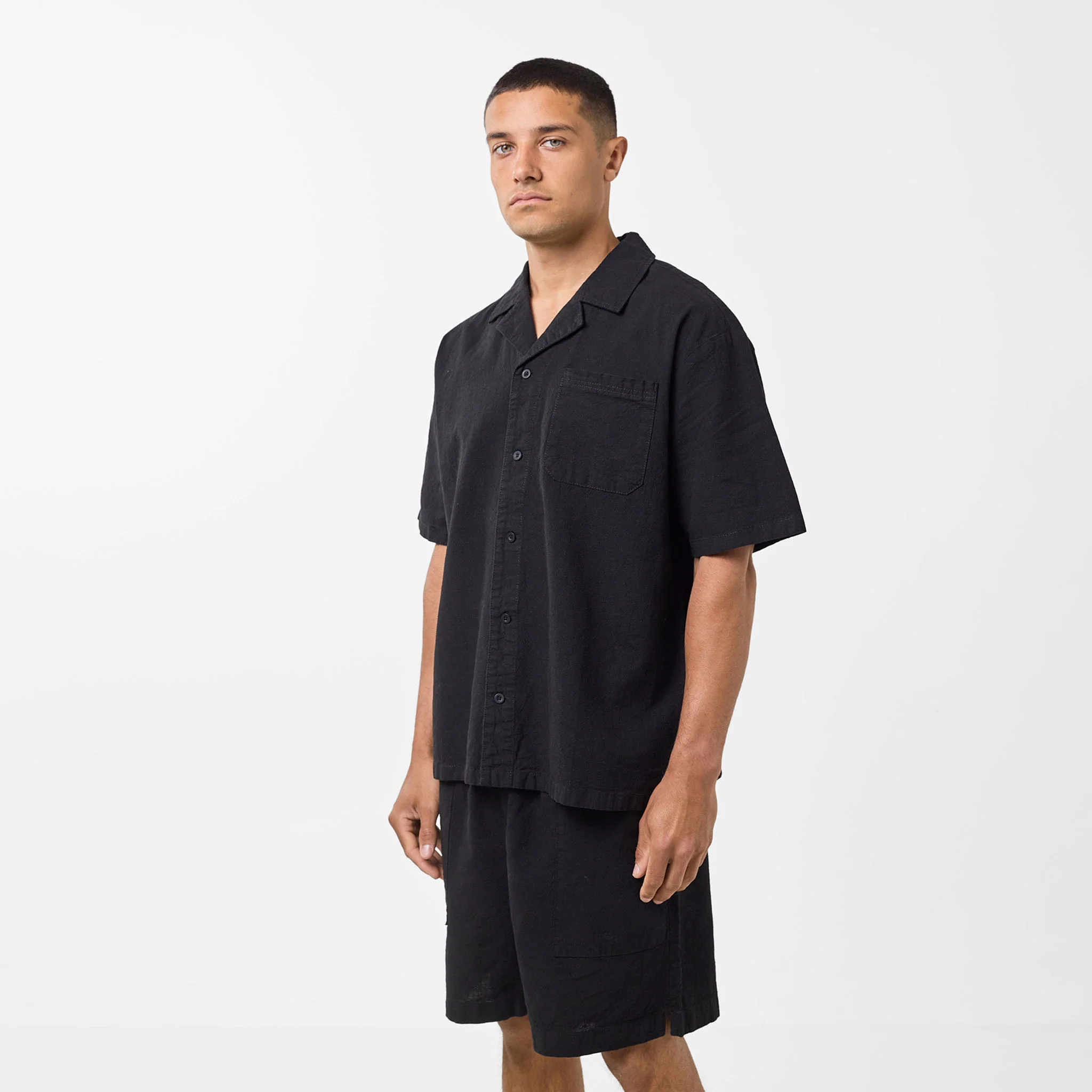 Linen Shirt | Black - Image 4
