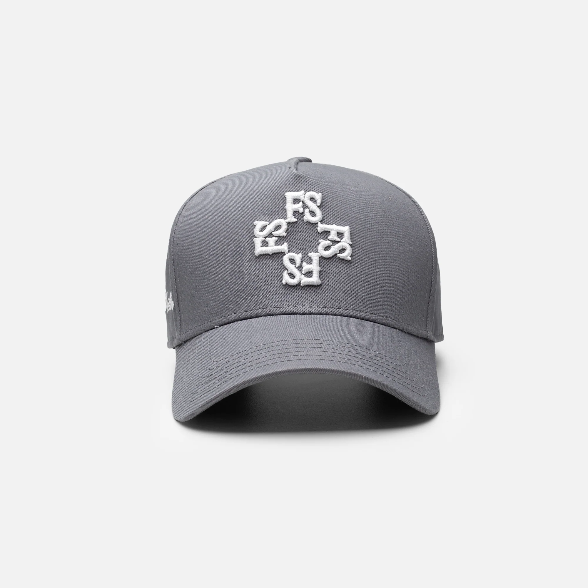 Monogram Cap | Mid Grey/White - Image 3
