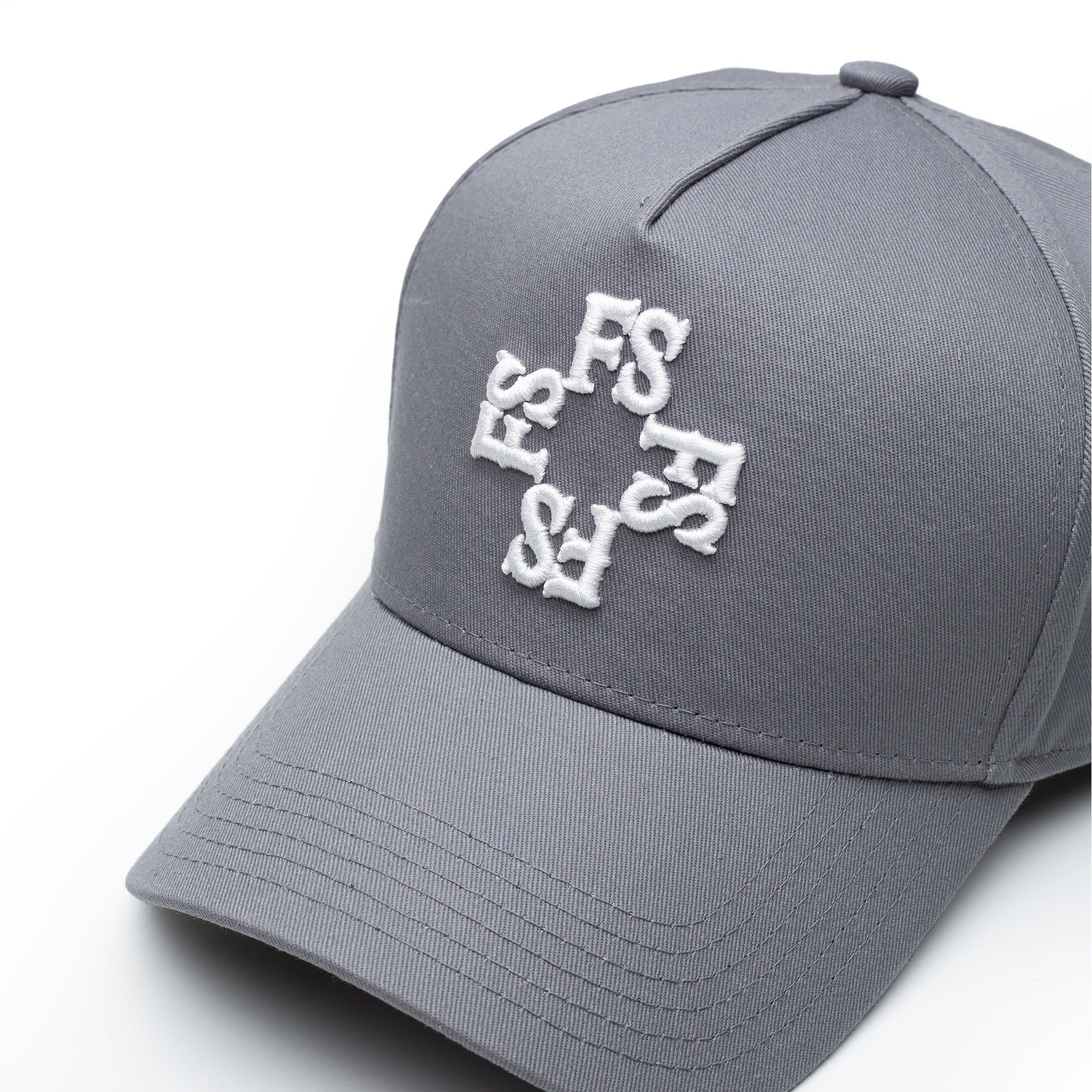 Monogram Cap | Mid Grey/White - Image 5