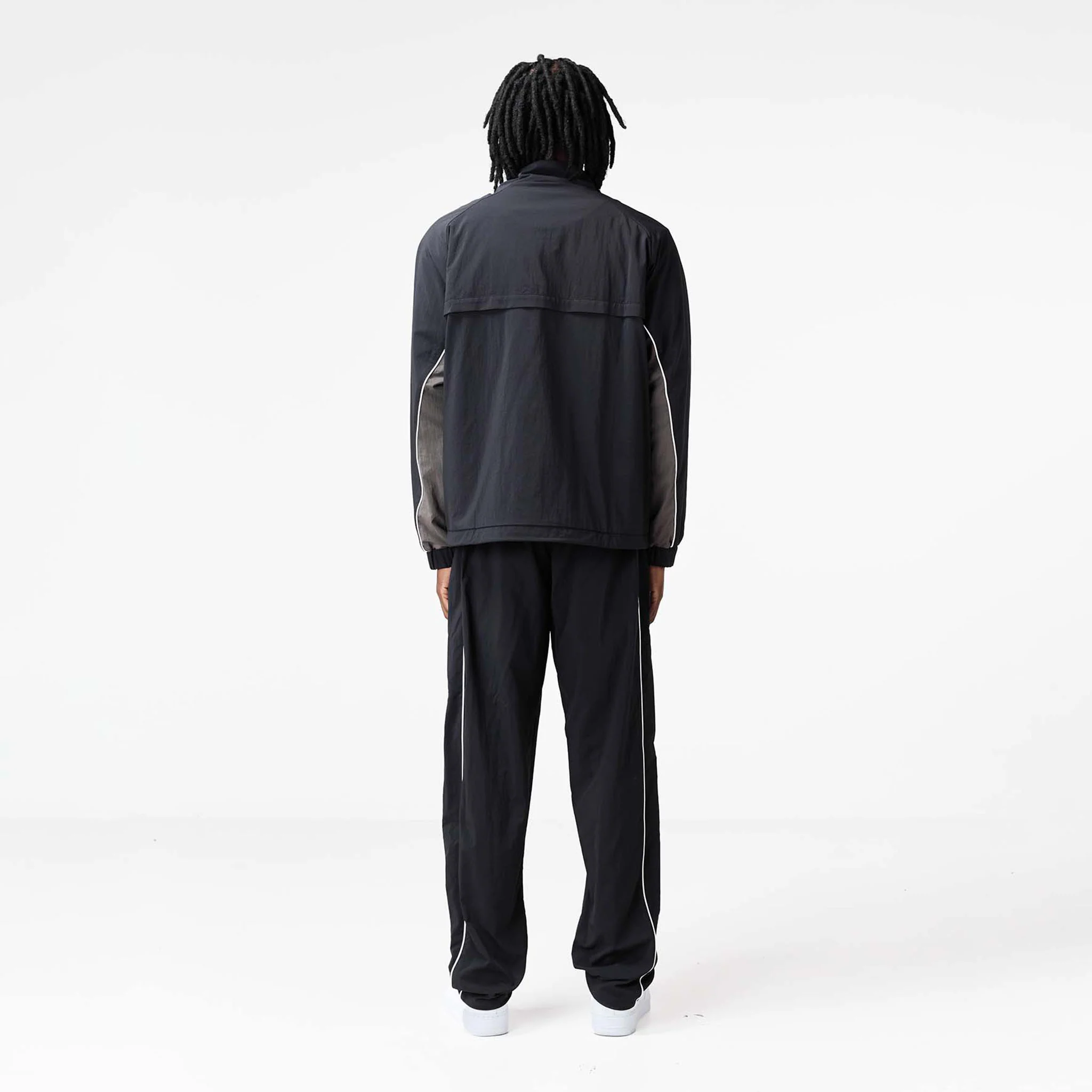 Nylon Football Tracksuit | Black - Image 13