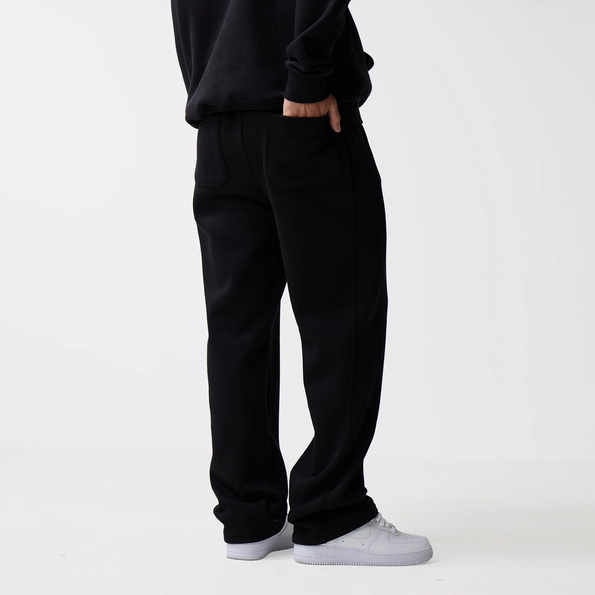 Open Hem Jogger | Black - Image 5