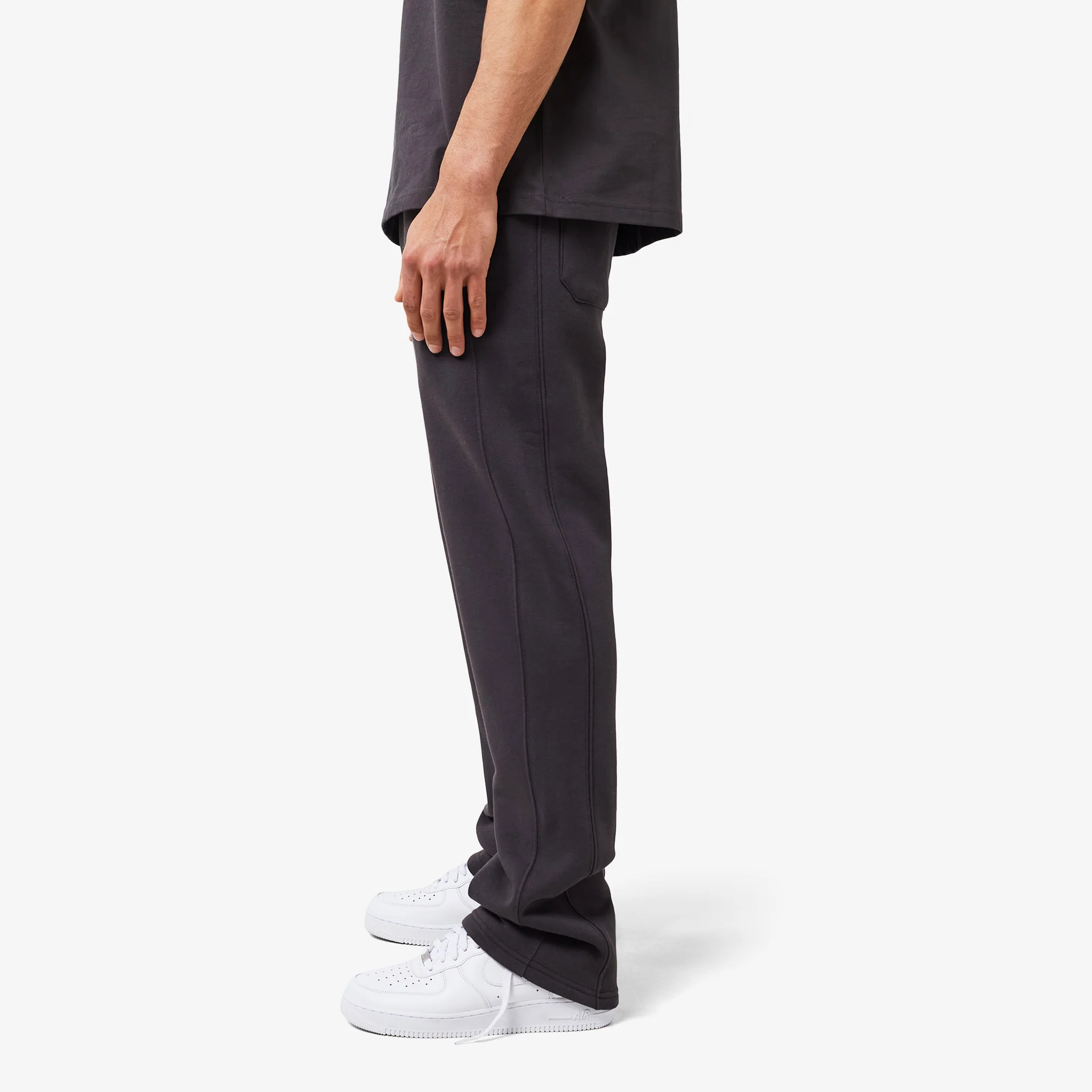 Open Hem Set | Dark Grey - Image 3