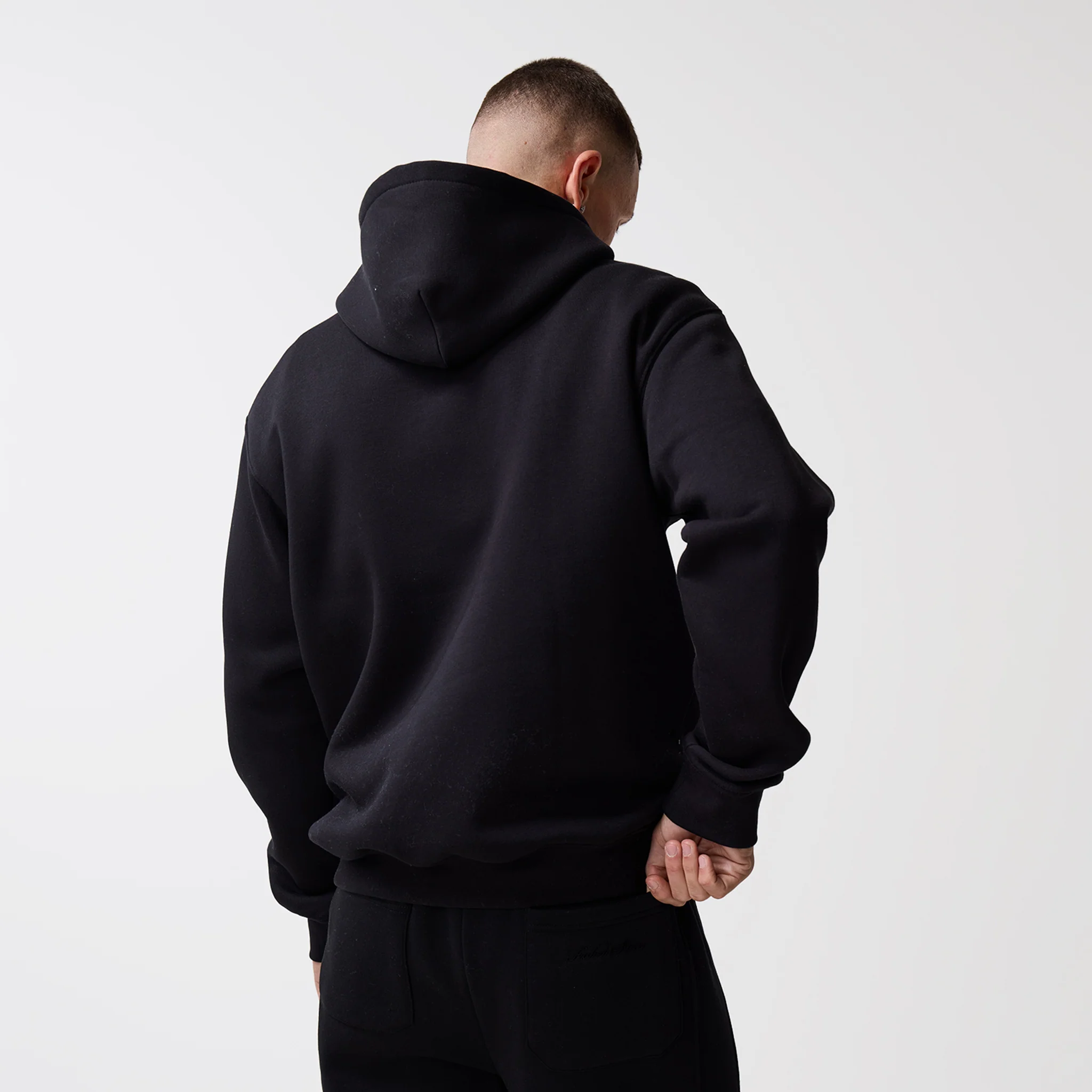 Open Hem Tracksuit | Black - Image 6