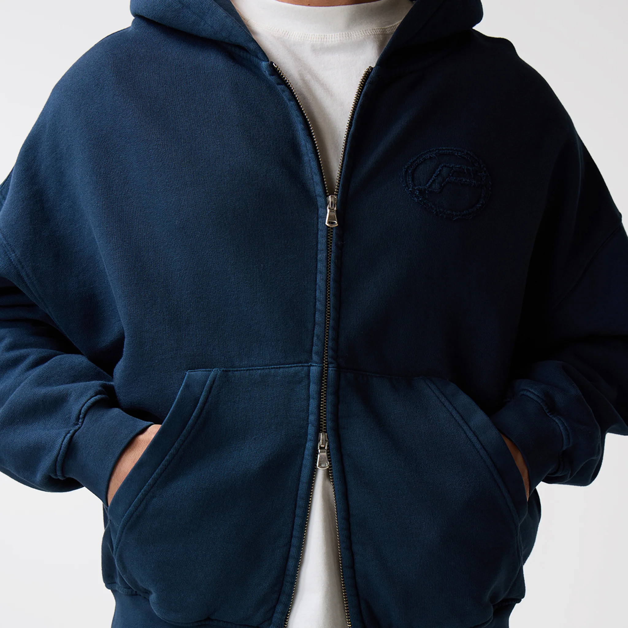 Oval Appliqué Tracksuit | Washed Navy - Image 10