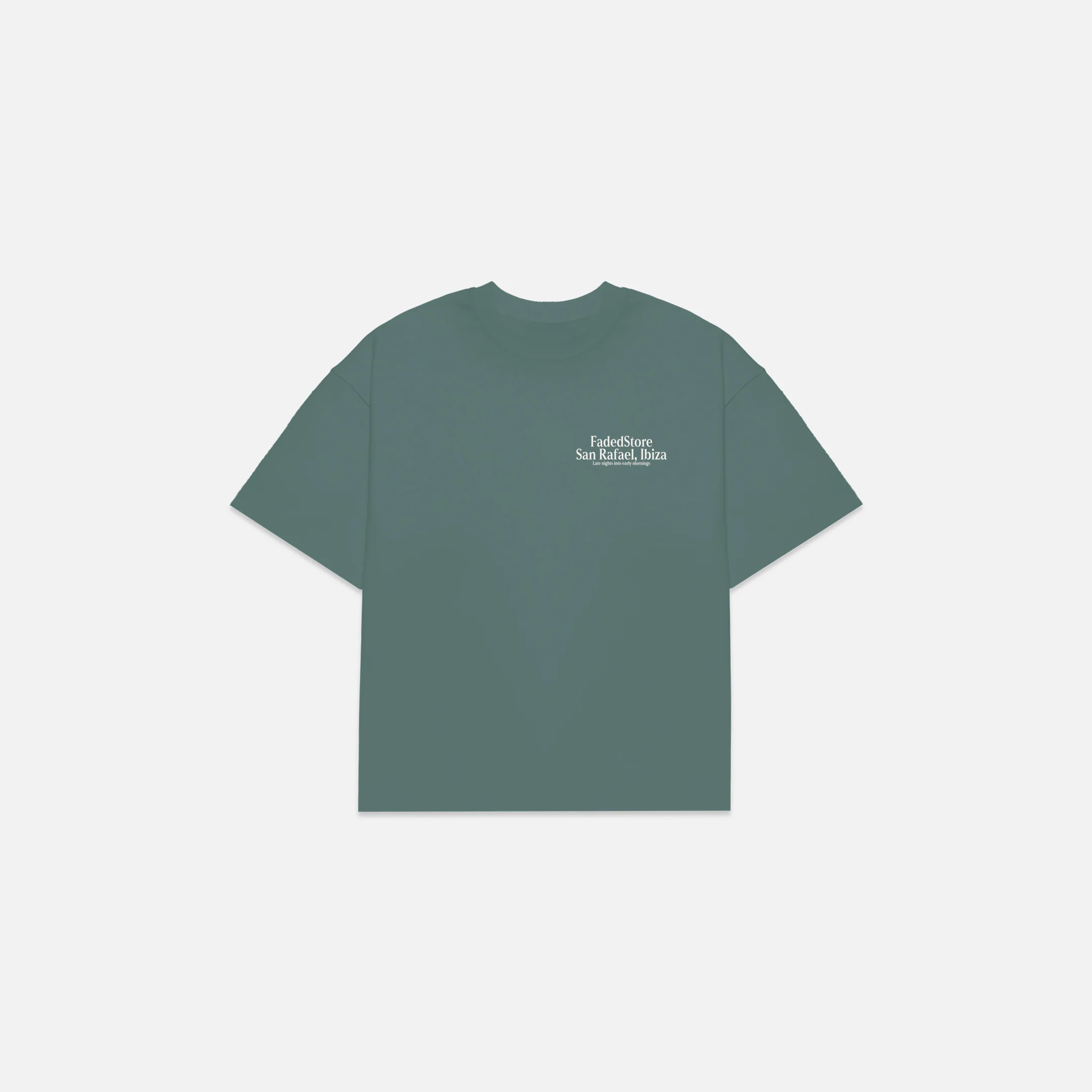 Pin Up T-Shirt | Washed Teal - Image 10