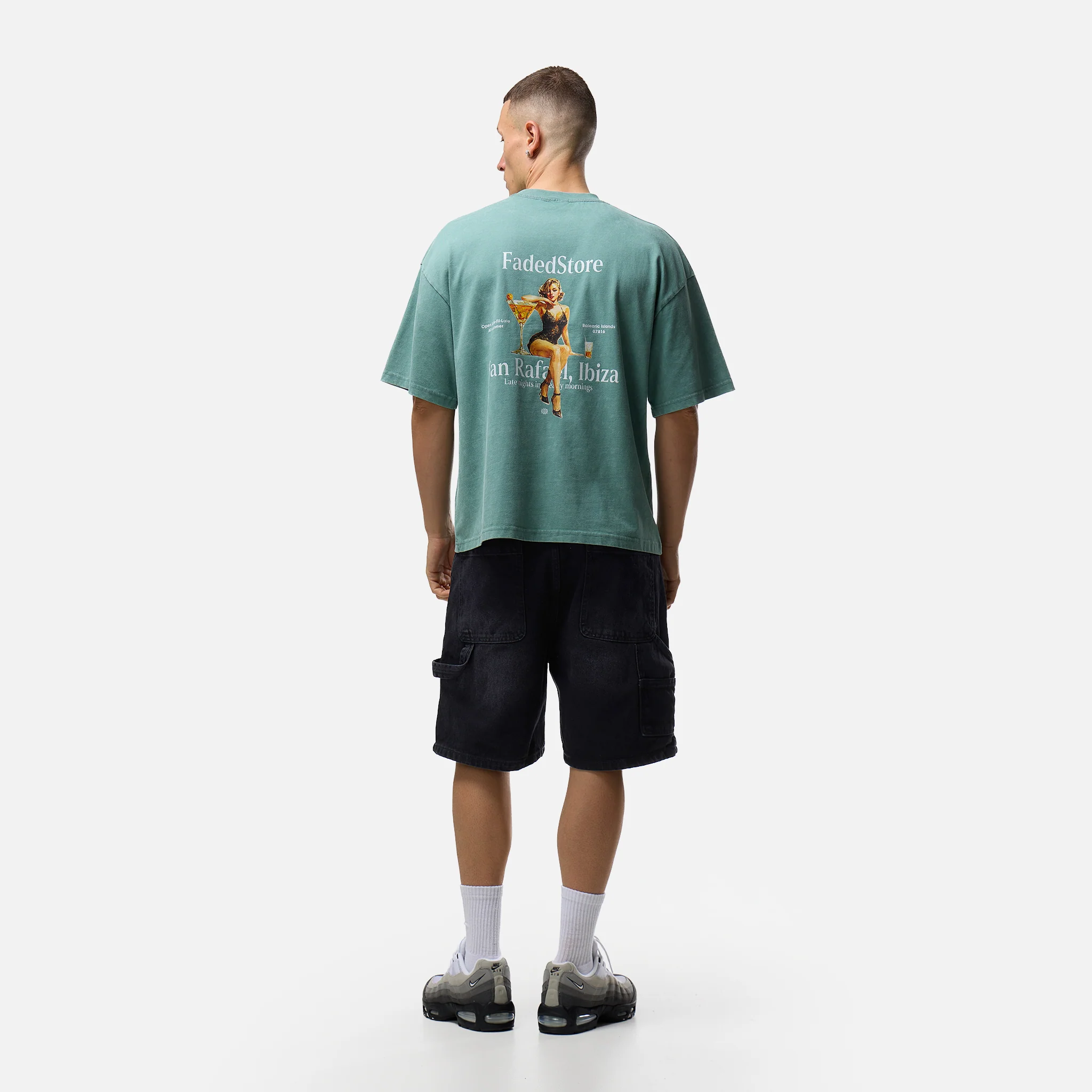 Pin Up T-Shirt | Washed Teal - Image 3