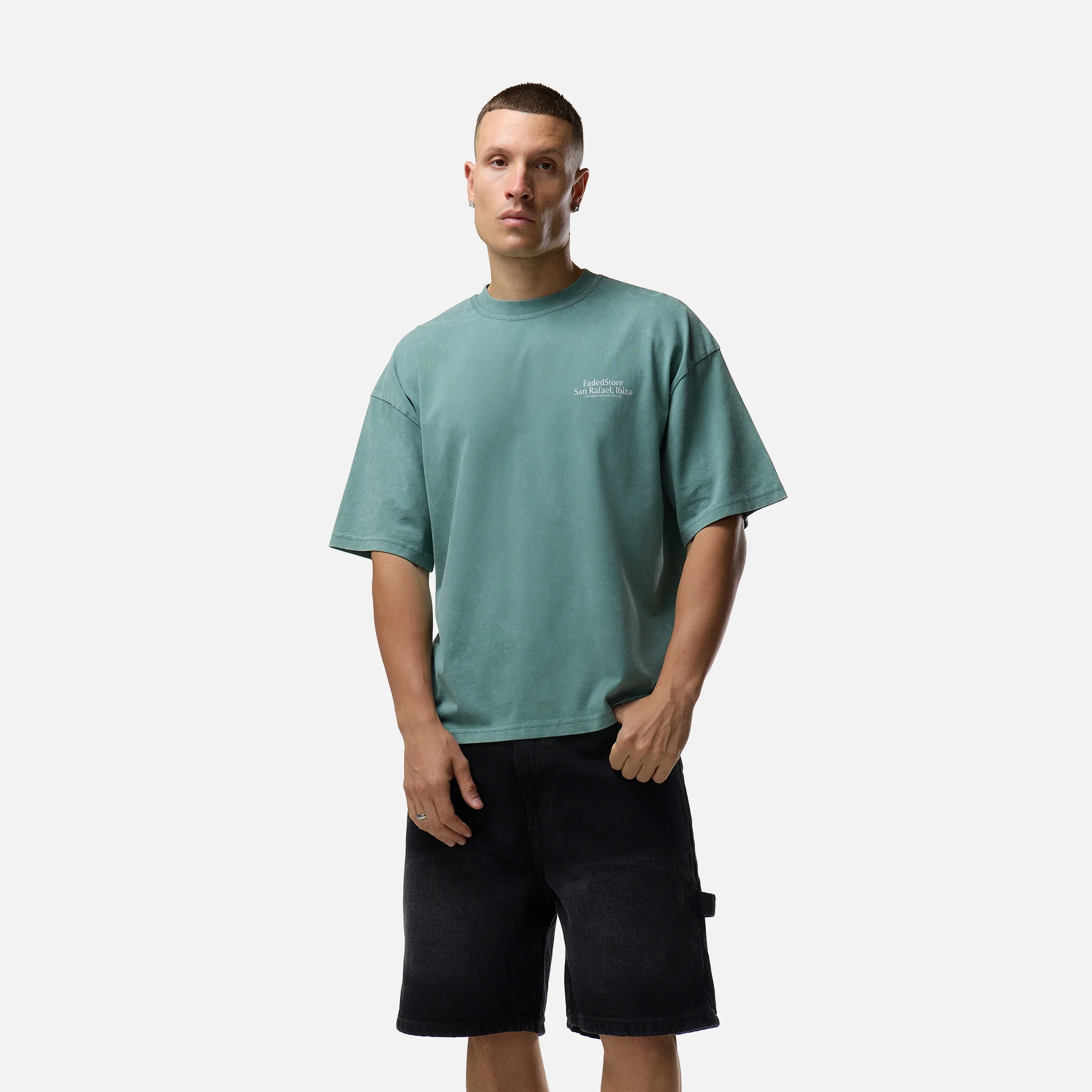 Pin Up T-Shirt | Washed Teal - Image 5