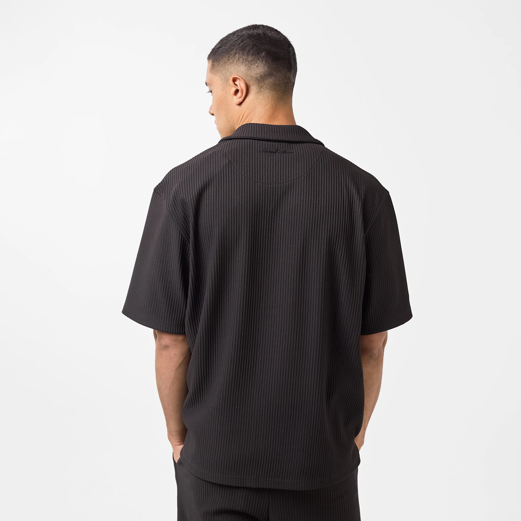 Pleated Shirt | Black - Image 5