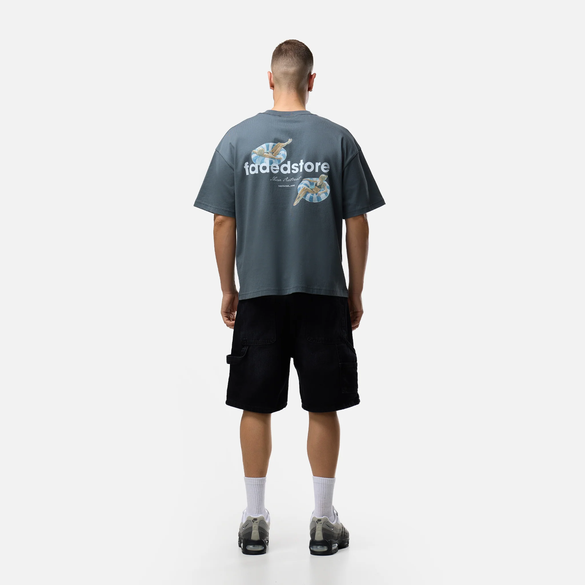 Poolside T-Shirt | Slate Grey - Image 2