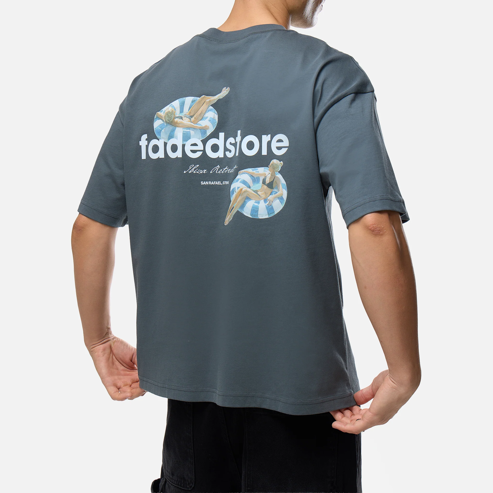Poolside T-Shirt | Slate Grey - Image 3