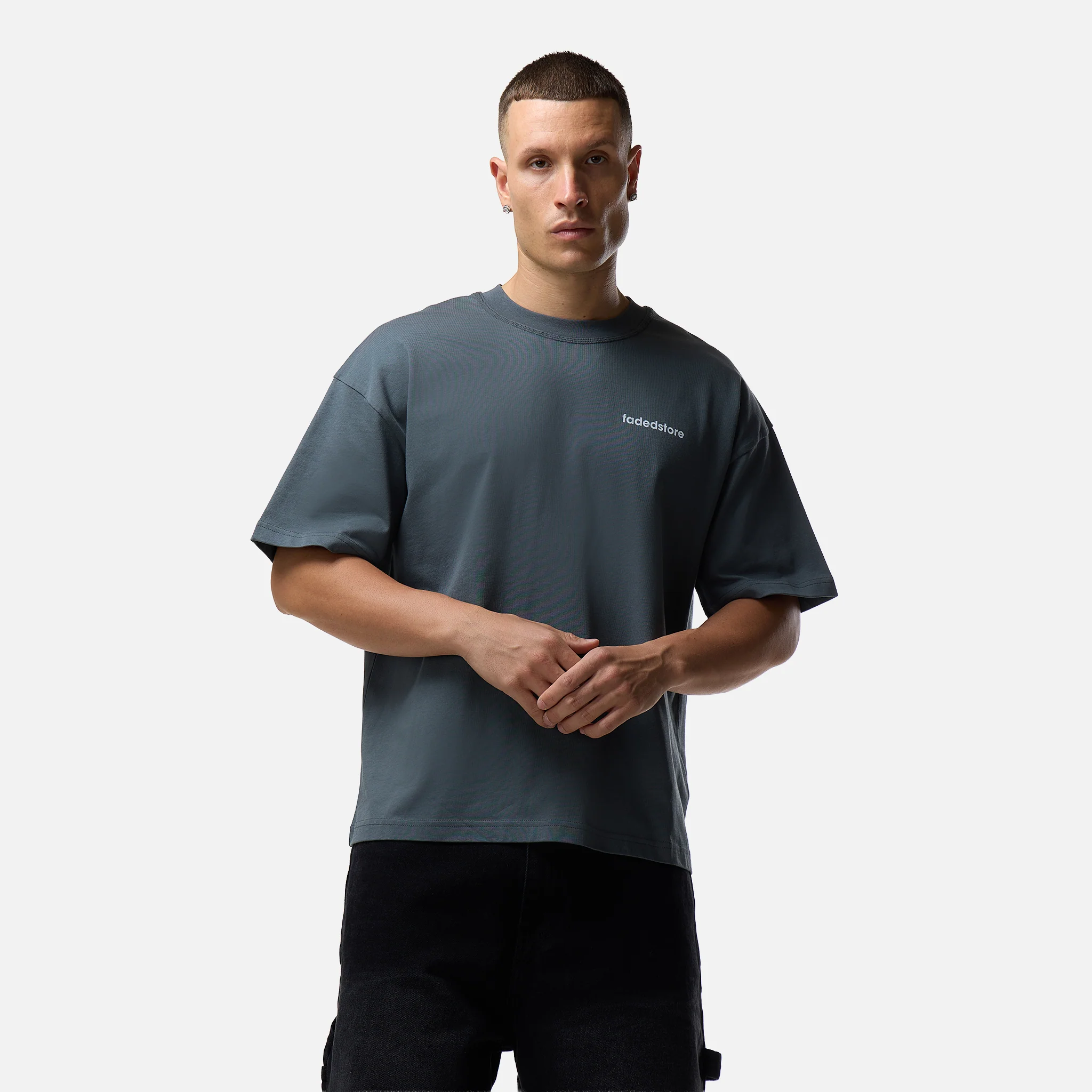 Poolside T-Shirt | Slate Grey - Image 4