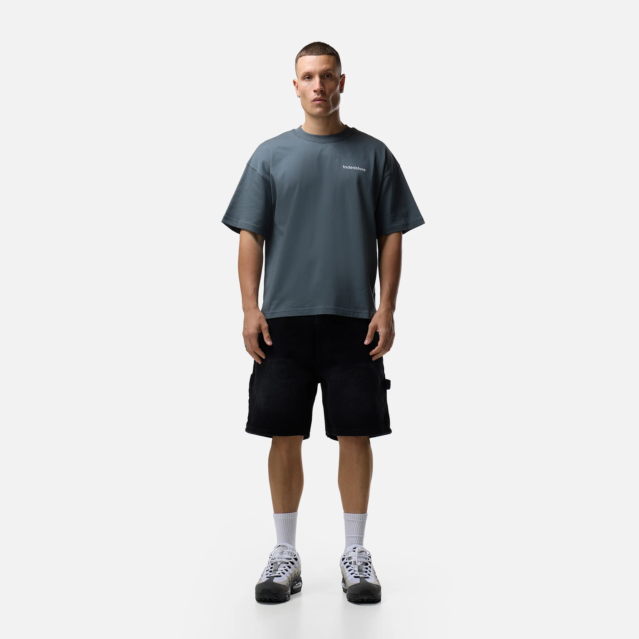 Poolside T-Shirt | Slate Grey - Image 8
