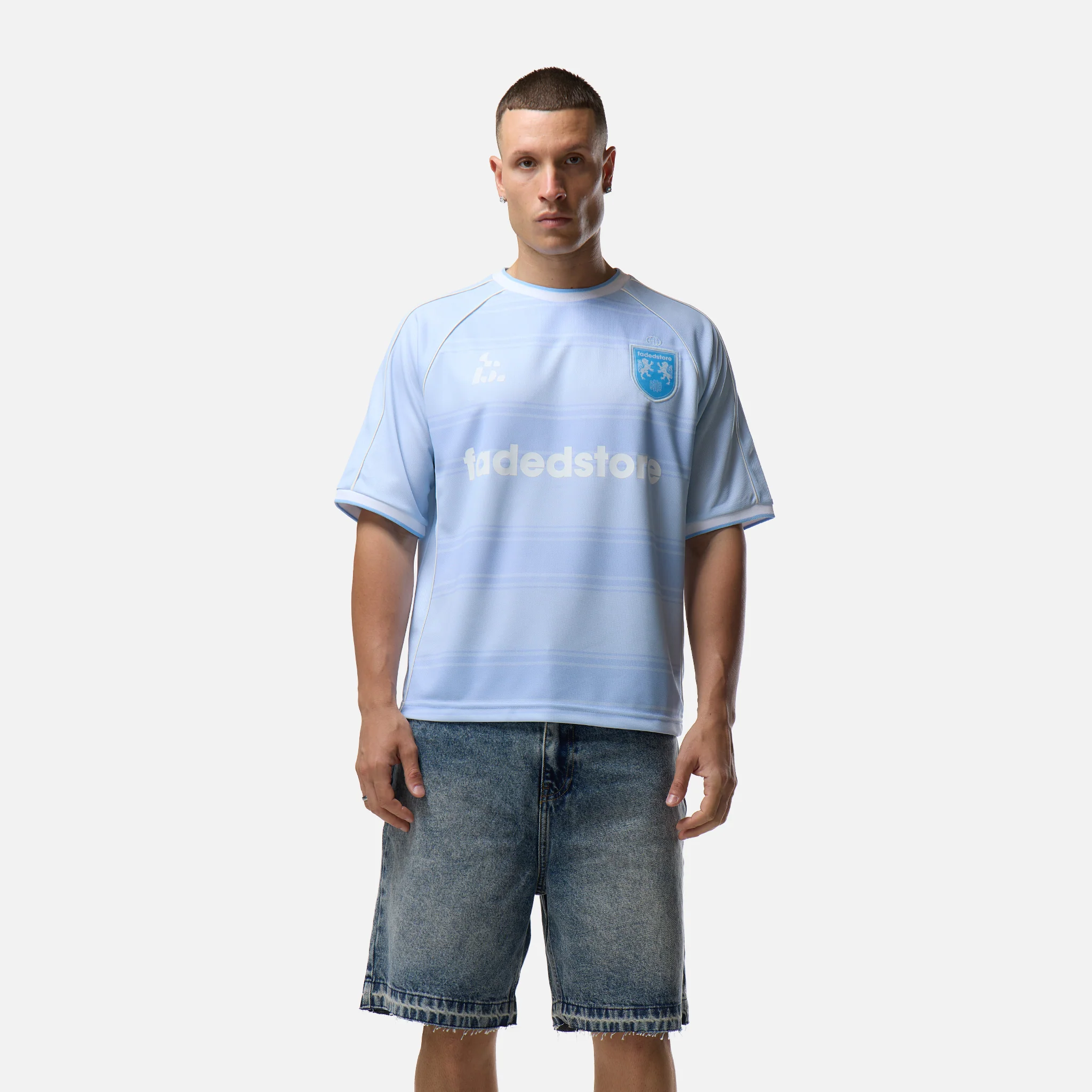 Raglan Football Jersey  |  Sky Blue - Image 5