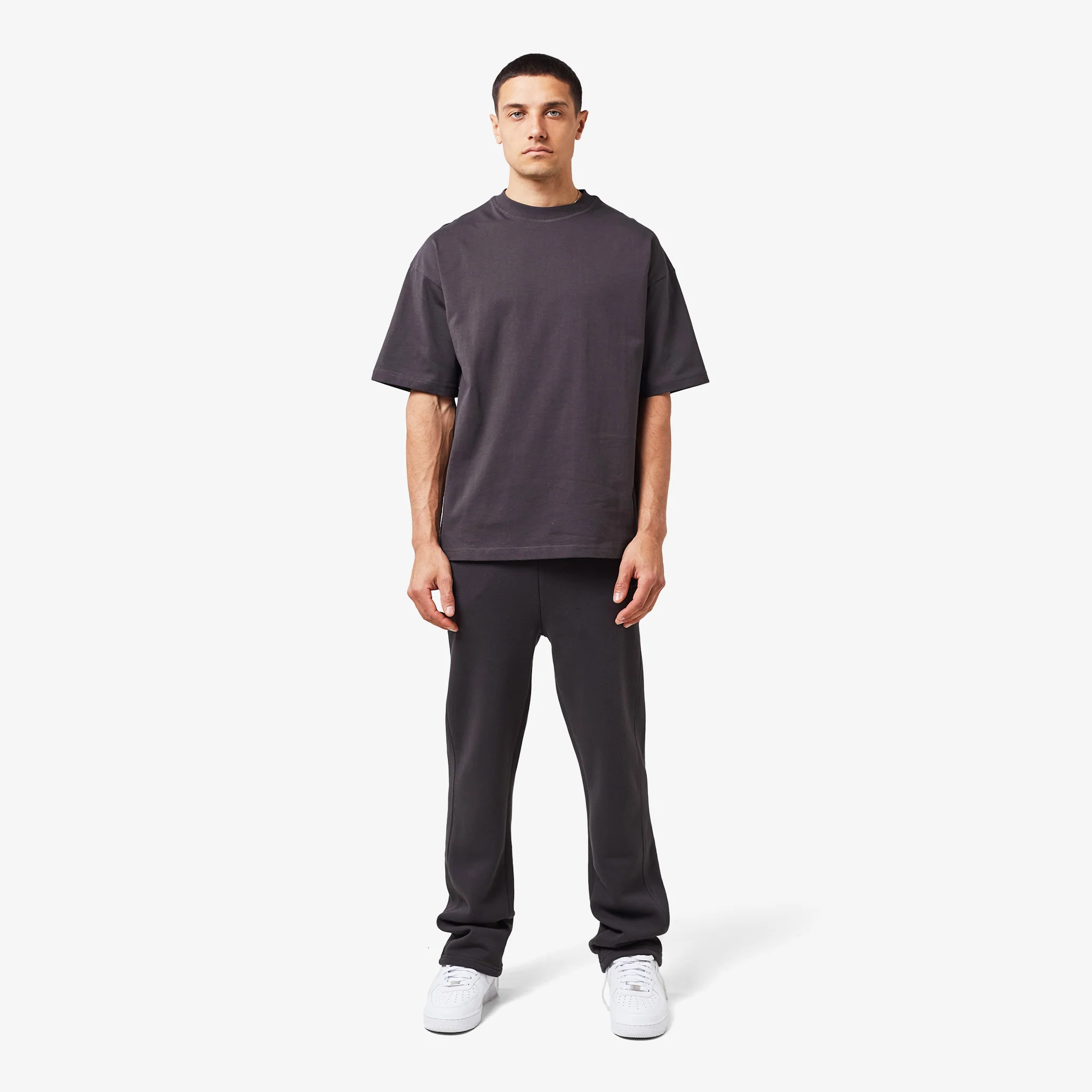 Regular Cotton T-Shirt | Dark Grey - Image 4