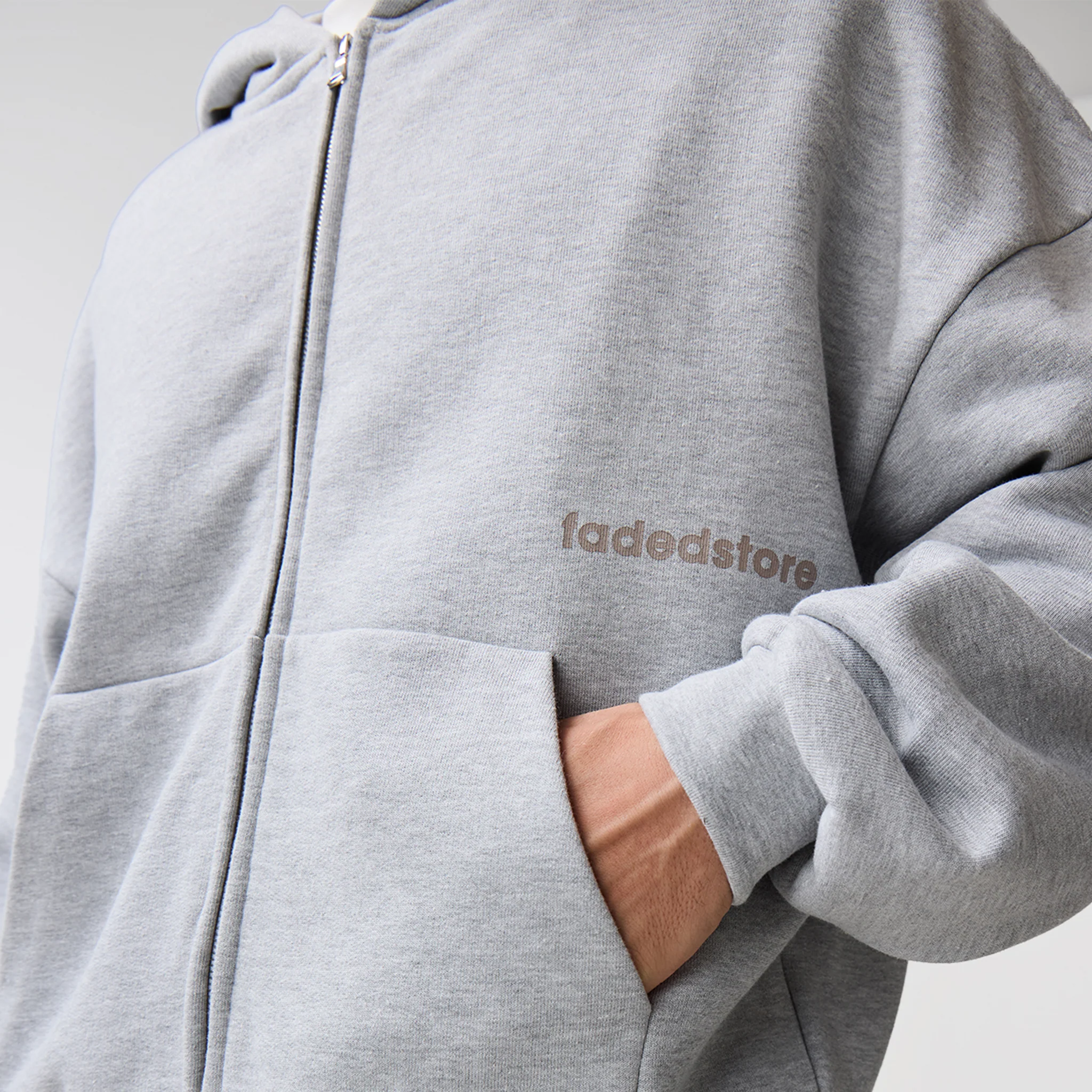 Space For Clarity Twinset | Grey Marl - Image 9