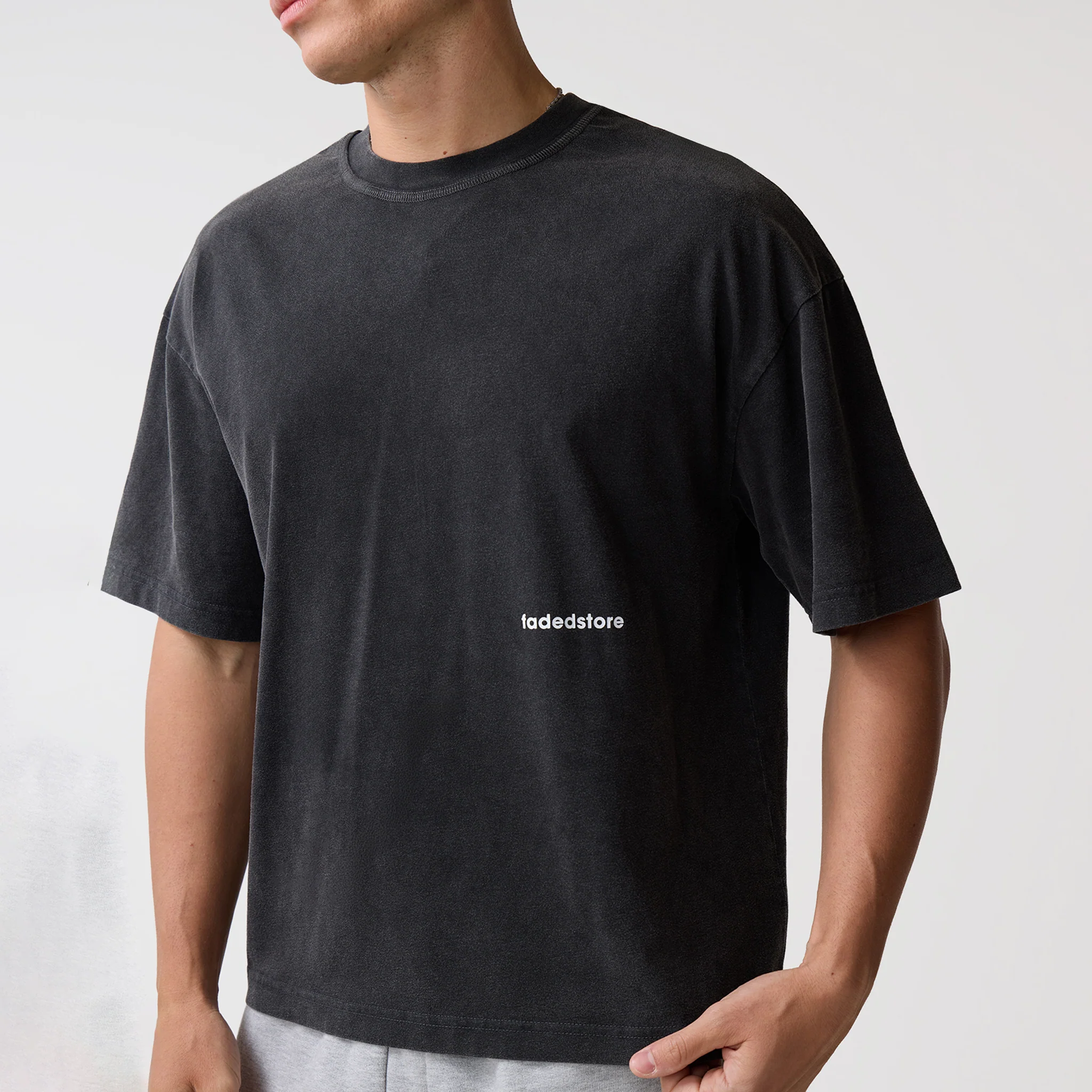 Space For Clarity T-Shirt | Washed Black - Image 7