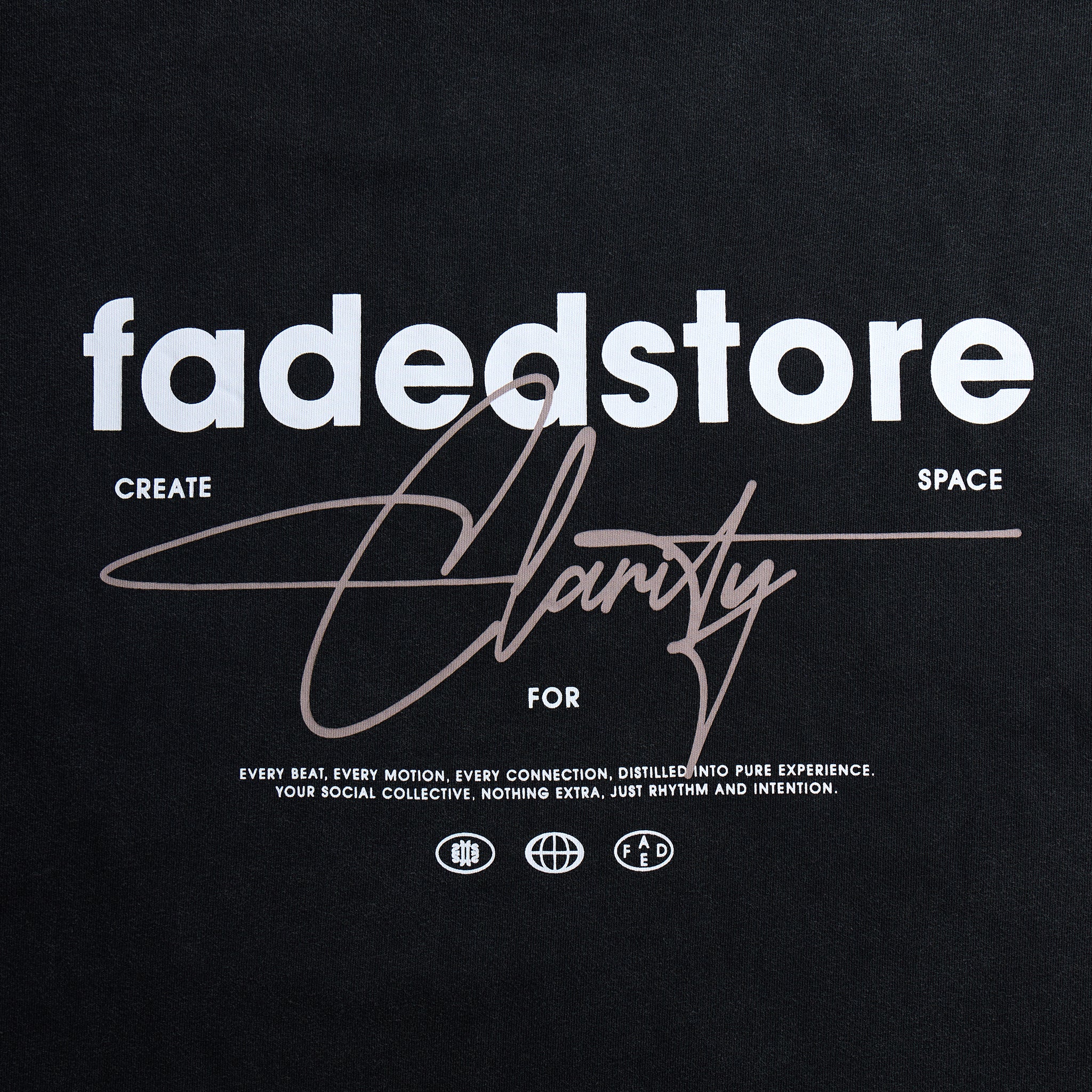Space For Clarity T-Shirt | Washed Black - Image 9