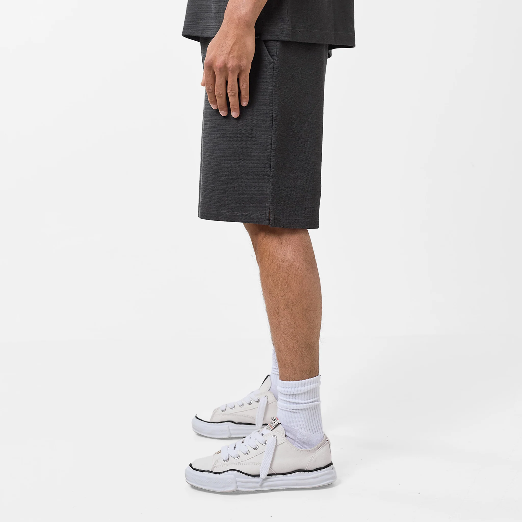 Tonal Knitted Short | Black - Image 7