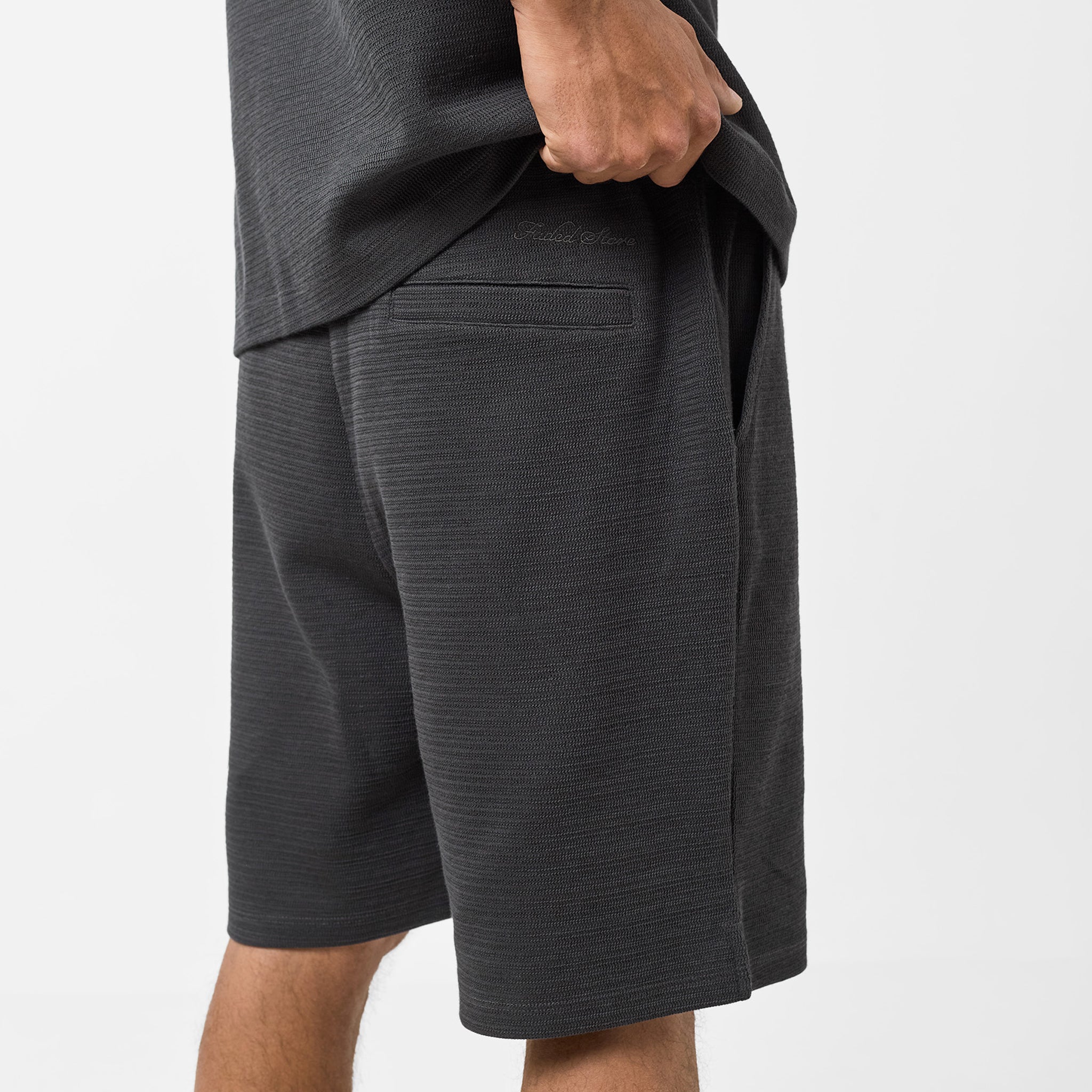 Tonal Knitted Short | Black - Image 5