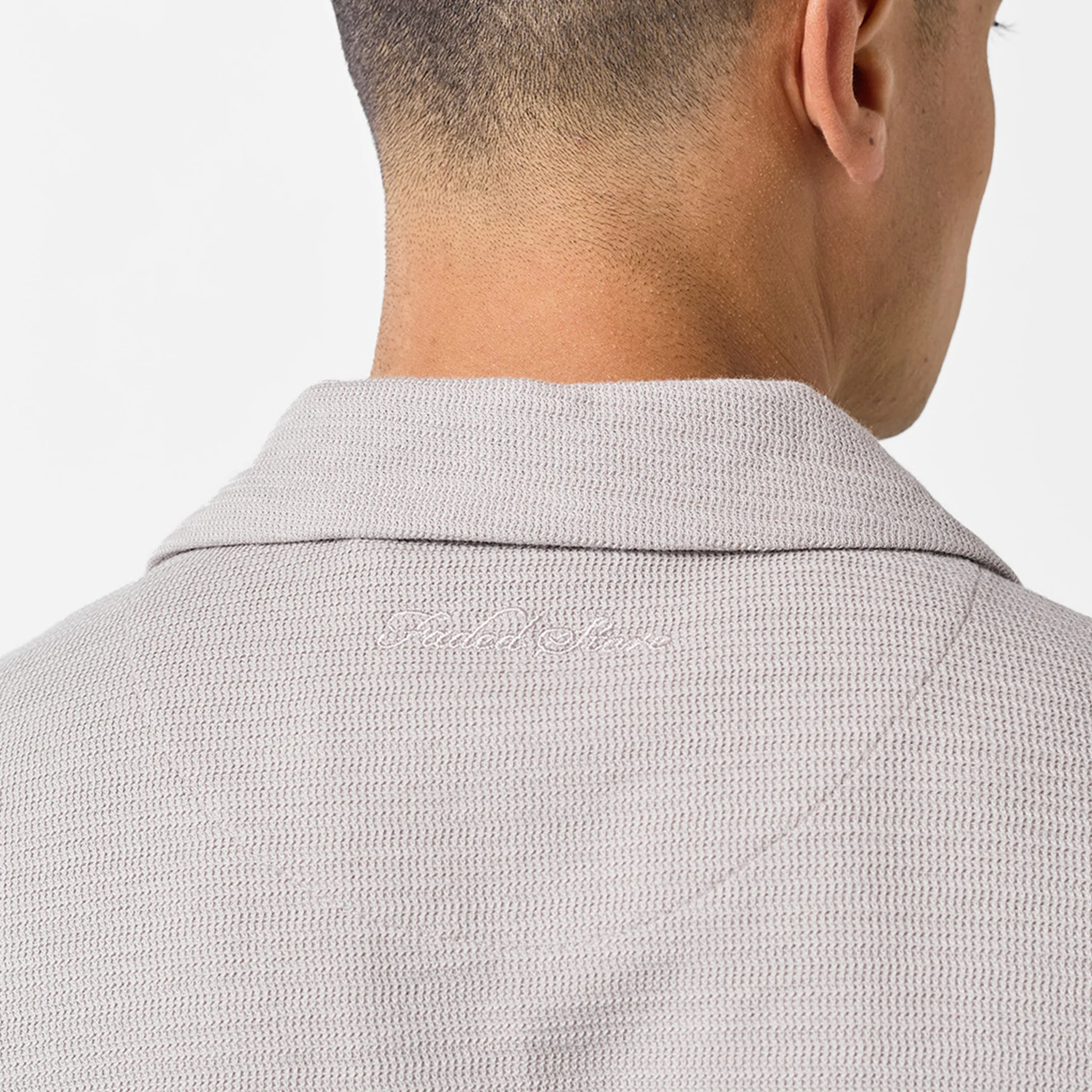 Tonal Knitted Shirt | Sand - Image 6