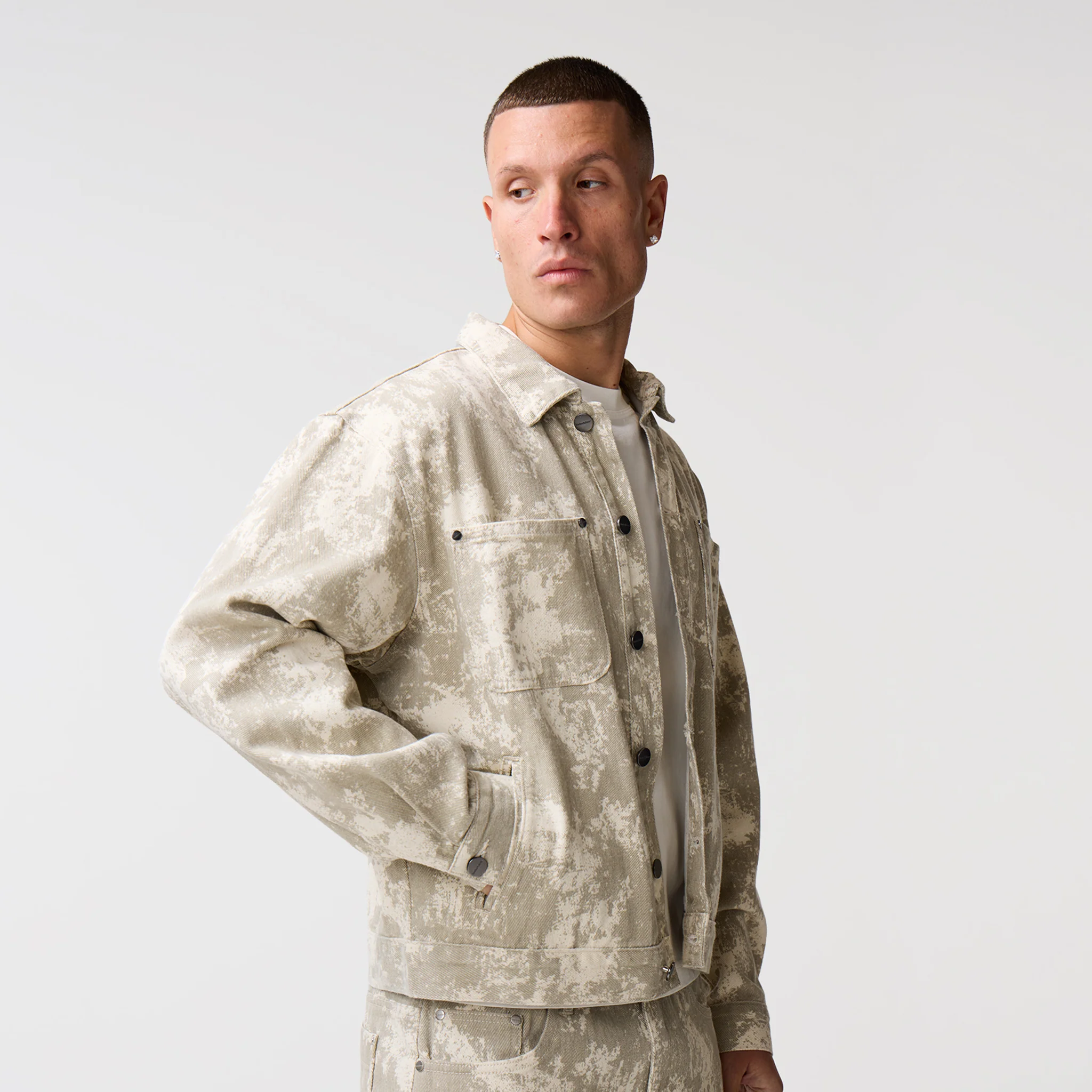Tree Camo Print Twinset | Beige - Image 6