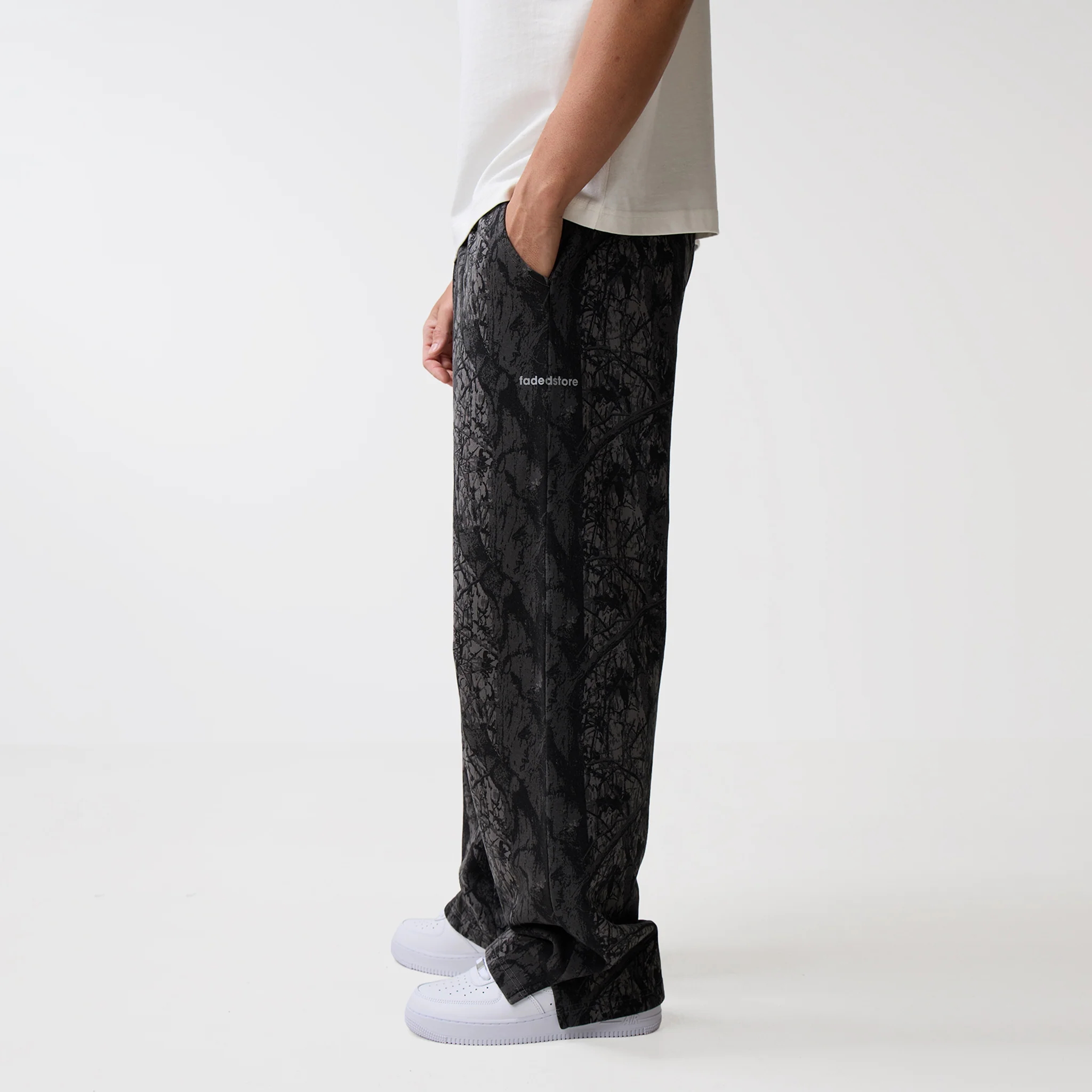 Wide Leg Jogger | Black Camo - Image 5